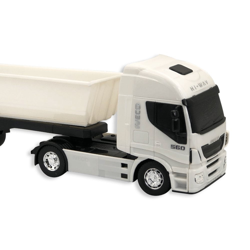 Caminhão Brinquedo Iveco Basculante Caçamba Hi-way Miniatura